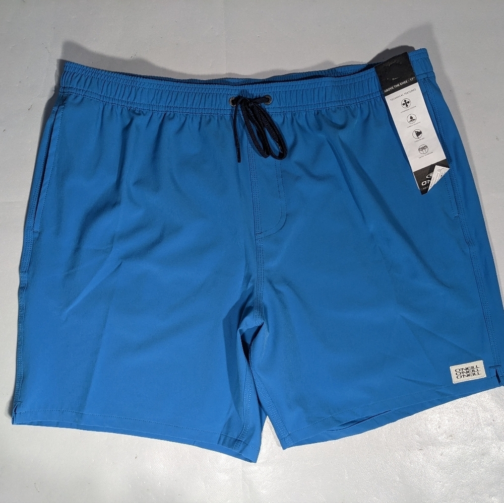 NEW SIZE XXL Men's O'Neill Swim Boardshorts Hermosa Stretch 17" Length Blue